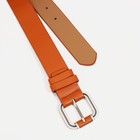 Ремень женский, ширина 3.5 см, винт, пряжка металл, цвет рыжий - фото 22113294