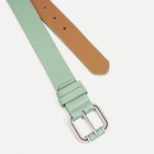 Ремень женский, ширина 3.5 см, винт, пряжка металл, цвет зелёный 9562338