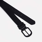 Ремень женский, ширина 3.5 см, винт, пряжка металл, цвет чёрный 9562340