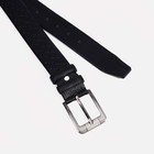 Ремень мужской, ширина 4 см, пряжка металл, винт, цвет чёрный 9578978