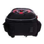 Рюкзак каркасный, 36 х 28 х 20 см, Grizzly RAz-387, + брелок-бейдж чёрный/красный RAz-387-4_1 - фото 22113601