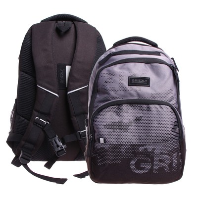 Рюкзак молодёжный 45 х 32 х 23 см, эргономичная спинка, отделение для ноутбука, Grizzly