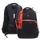 Рюкзак молодёжный 45 х 32 х 23 см, эргономичная спинка, отделение для ноутбука, Grizzly, чёрный/оранжевый RU-330-1_3 - Фото 1