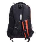 Рюкзак молодёжный 45 х 32 х 23 см, эргономичная спинка, отделение для ноутбука, Grizzly, чёрный/оранжевый RU-330-1_3 - Фото 5