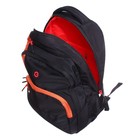 Рюкзак молодёжный 45 х 32 х 23 см, эргономичная спинка, отделение для ноутбука, Grizzly, чёрный/оранжевый RU-330-1_3 - Фото 9