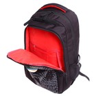 Рюкзак молодежный 45 х 32 х 23 см, эргономичная спинка, отделение для ноутбука, Grizzly 330, чёрный RU-330-2_1 - фото 24588585