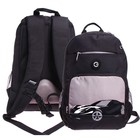 Рюкзак молодёжный, 40 х 25 х 13 см, Grizzly 355, эргономичная спинка, отделение для ноутбука, чёрный/серый RB-355-1_2 - фото 2432548