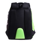 Рюкзак школьный, 40 х 27 х 16 см, Grizzly 259, эргономичная спинка, отделение для ноутбука, чёрный/салатовый RB-259-1m_3 - Фото 6