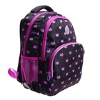 Рюкзак школьный, 40 х 27 х 20 см, Grizzly 360, эргономичная спинка, отделение для ноутбука, чёрный/сиреневый RG-360-5_3 - Фото 2