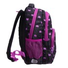 Рюкзак школьный, 40 х 27 х 20 см, Grizzly 360, эргономичная спинка, отделение для ноутбука, чёрный/сиреневый RG-360-5_3 - Фото 4