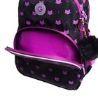 Рюкзак школьный, 40×27×20 см, Grizzly 360, эргономичная спинка, отделение для ноутбука, чёрный/сиреневый RG-360-5_3 - Фото 8