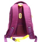 Рюкзак школьный, 40 х 27 х 20 см, Grizzly 361, эргономичная спинка, отделение для ноутбука, + брелок, фиолетовый RG-361-3_4 - Фото 5
