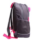 Рюкзак школьный, 38 х 28 х 18 см, Grizzly 363, эргономичная спинка, тёмно-серый/розовый RG-363-10_1 - Фото 4
