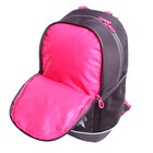 Рюкзак школьный, 38 х 28 х 18 см, Grizzly 363, эргономичная спинка, тёмно-серый/розовый RG-363-10_1 - Фото 8