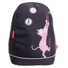 Рюкзак школьный, 38 х 28 х 18 см, Grizzly 363, эргономичная спинка, чёрный/розовый RG-363-11_1 - фото 22114167