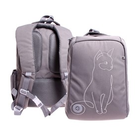 Рюкзак школьный, 39 х 26 х 17 см, Grizzly 366, эргономичная спинка, серый RG-366-2_2