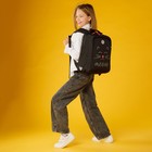 Рюкзак школьный, 39 х 26 х 17 см, Grizzly 366, эргономичная спинка, черный RG-366-4_1 - Фото 16