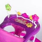 Ходунки JOLLY RIDE BW110, 7 колёс, с звуковыми эффектами, колёса пластик, цвет фиолетовый - Фото 4