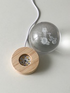 Световая фигурка стекло «Шар. Голограмма: Космонавт и планеты», d=8 см, подставка дерево, USB, 8×8×9.5 см - Фото 6