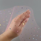 Фатин с разноцветными блёстками, 15 см, 23±1 м, 11±1 г/м², розовый №8 - Фото 4