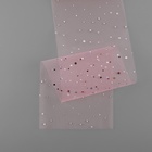 Фатин с разноцветными блёстками, 15 см, 23±1 м, 11±1 г/м², розовый №8 - Фото 5