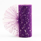 Фатин с блёстками, 15 см, 23±1 м, 11±1 г/м², фиолетовый №27 - Фото 1