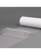 Фатин с глиттером, 15 см, 9±0.5 м, 11±1 г/м², белый №1 - Фото 3