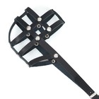 Намордник кожаный, размер 24 (американский коккер-спаниель, цвергшнауцер), чёрный - фото 23654922