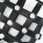 Намордник кожаный, размер 24 (американский коккер-спаниель, цвергшнауцер), чёрный - фото 23654925