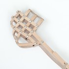 Намордник кожаный, размер 26 (английский коккер-спаниель, фокстерьер, лайка мелкая), бежевый - фото 24509040