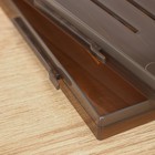Контейнер для хранения без крышки OPTIMA, 10,6 л, 16,8×30,5×24,2 см, цвет коричневый - фото 8938794