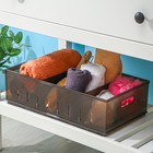 Контейнер для хранения без крышки Econova OPTIMA, 11.5 л, пластик, 24.2×45×12.9 см, коричневый - Фото 9
