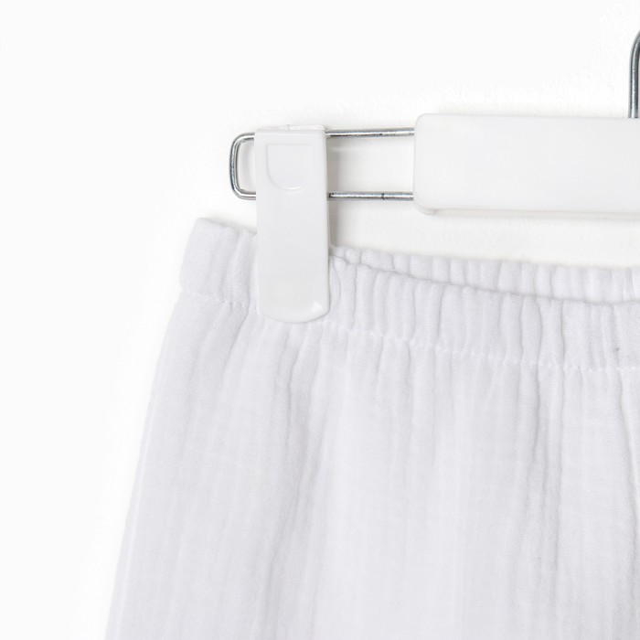 Комплект (блузка и брюки) для девочки MINAKU цвет белый, рост 98 см - фото 1926650942