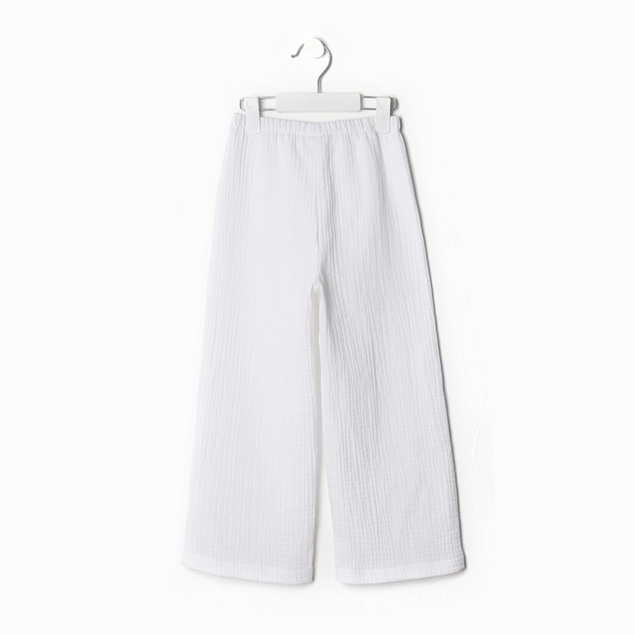 Комплект (блузка и брюки) для девочки MINAKU цвет белый, рост 98 см - фото 1926650944