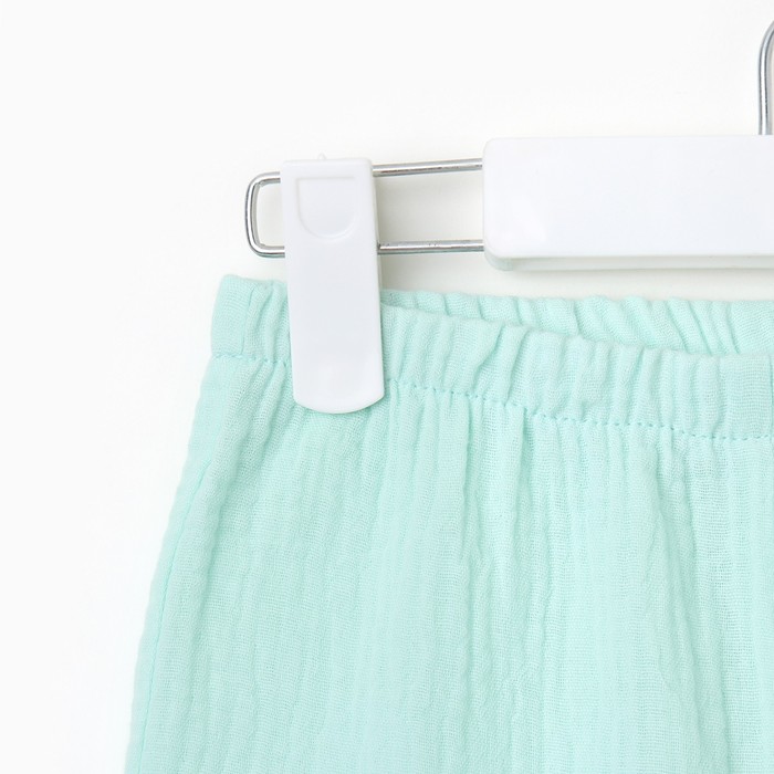 Комплект (блузка и брюки) для девочки MINAKU цвет бирюзовый, рост 98 см - фото 1926651066