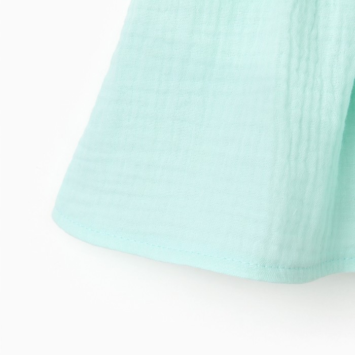 Комплект (блузка и брюки) для девочки MINAKU цвет бирюзовый, рост 98 см - фото 1926651064