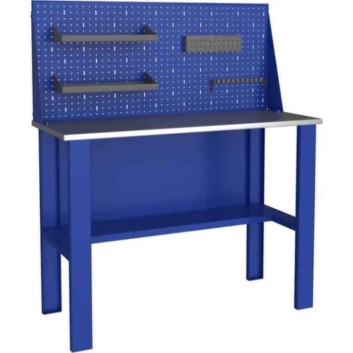 Верстак PROFFI-E (v.2.1), стол для слесарных работ, с экраном - Фото 1