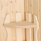 Полка для бани и сауны «Экстра», 65×26×26 см, липа, угловая, «Добропаровъ» - Фото 3