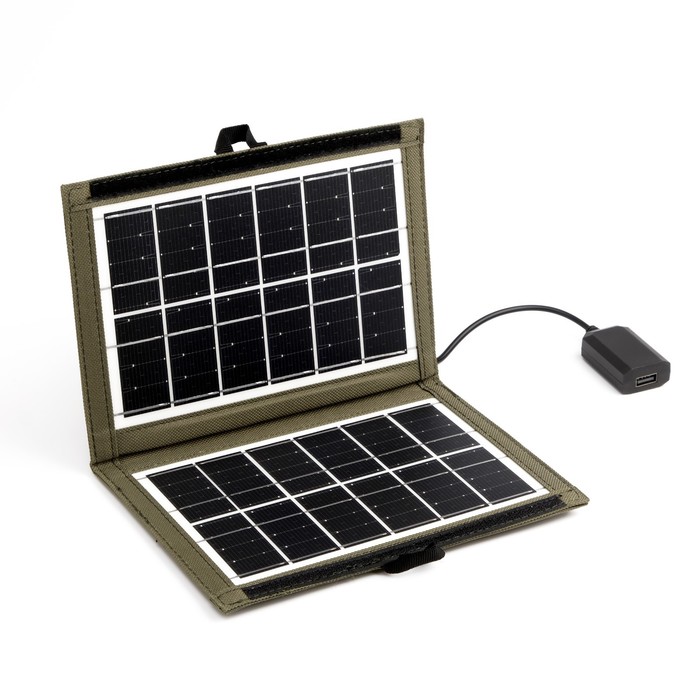 Солнечная панель для зарядки фонаря, 7 Вт, 29.5 х 20.5 см - фото 1906230914