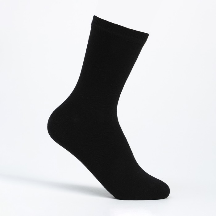 Носки детские, цвет чёрный, размер 14-16