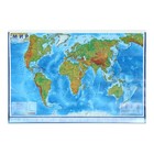 Интерактивная Карта Мира физическая, 101*66см, 1:29М, на рейках (с ламинацией)КН079 - фото 319363852