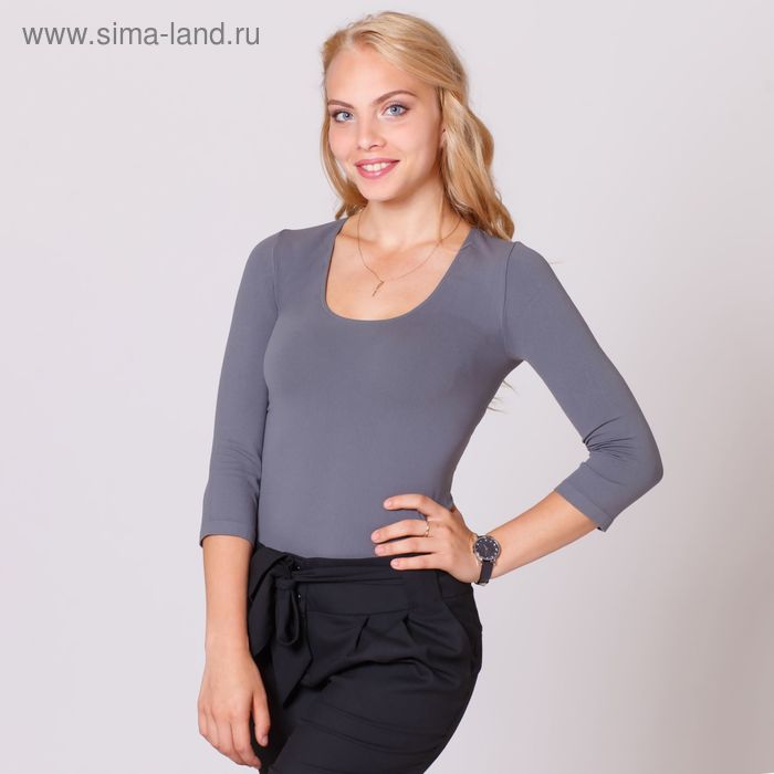 Джемпер женский бесшовный ARTG MAGLIA SCOLLO MADONNA MANICA 3/4 (grey, S/M) - Фото 1