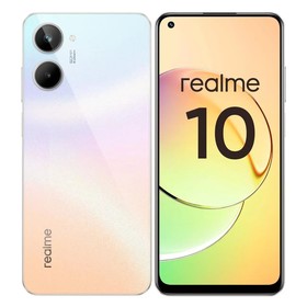 Смартфон Realme 10, 6.4", SAmoled, 2 sim, 8 Гб, 256 Гб, 50 Мп, 16 Мп, 5000 мАч, белый 9544452