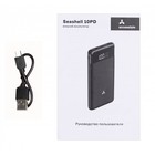 Внешний аккумулятор Accesstyle Seashell 10PD, 10000 мАч, 2 USB, 2.1 А, дисплей, черный - Фото 4