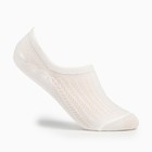 Носки-невидимки женские, цвет белый, размер 36-40 - Фото 1