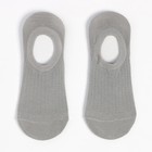 Носки-невидимки женские, цвет светло-серый, размер 36-40 - Фото 2