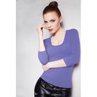 Джемпер женский бесшовный ARTG MAGLIA SCOLLO MADONNA MANICA 3/4 (violet, S/M) - Фото 1