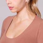 Джемпер женский бесшовный ARTG MAGLIA SCOLLO MADONNA MANICA 3/4 (cognac, S/M) - Фото 4