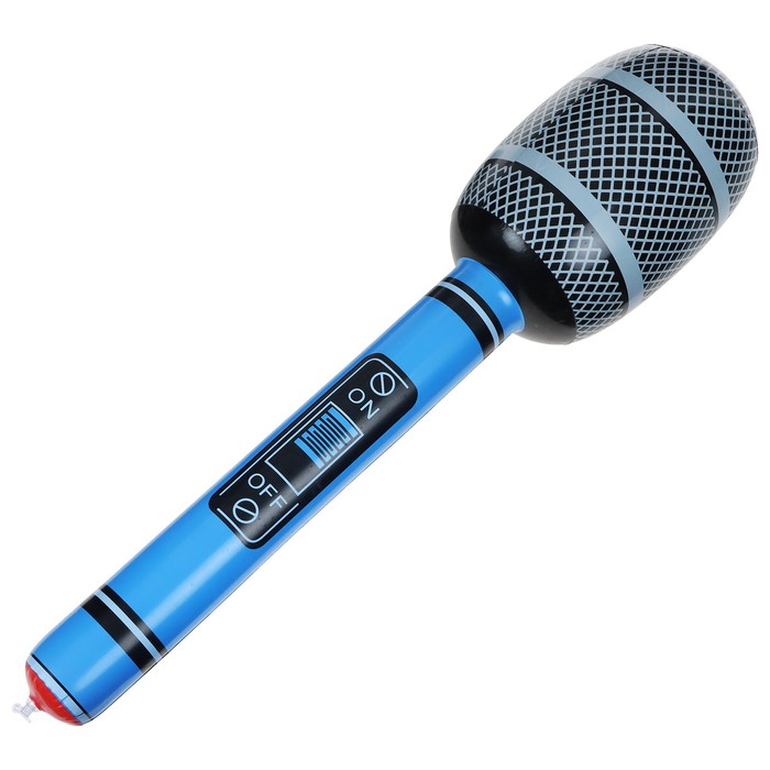Игрушка надувная «Микрофон», 75 см, звук, цвет МИКС - Фото 1