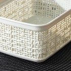 Лоток «Бязь», 12×17×7 см, цвет белый ротанг - Фото 3